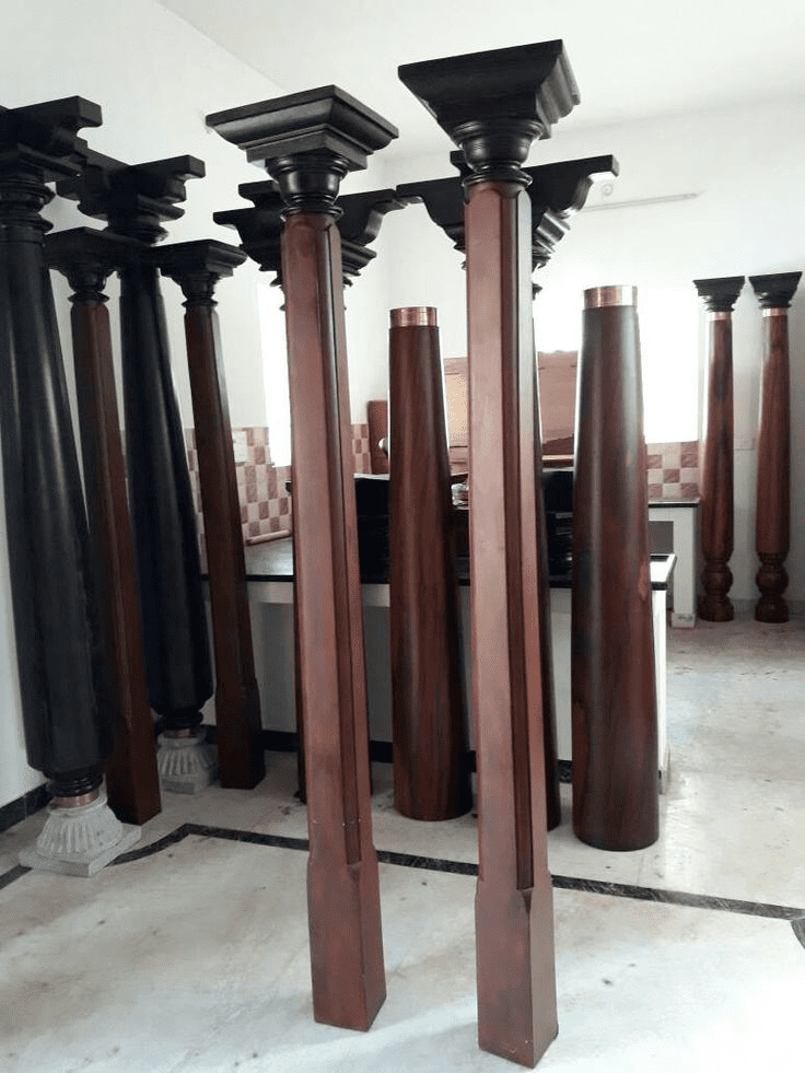 Chettinad Stone Pillars