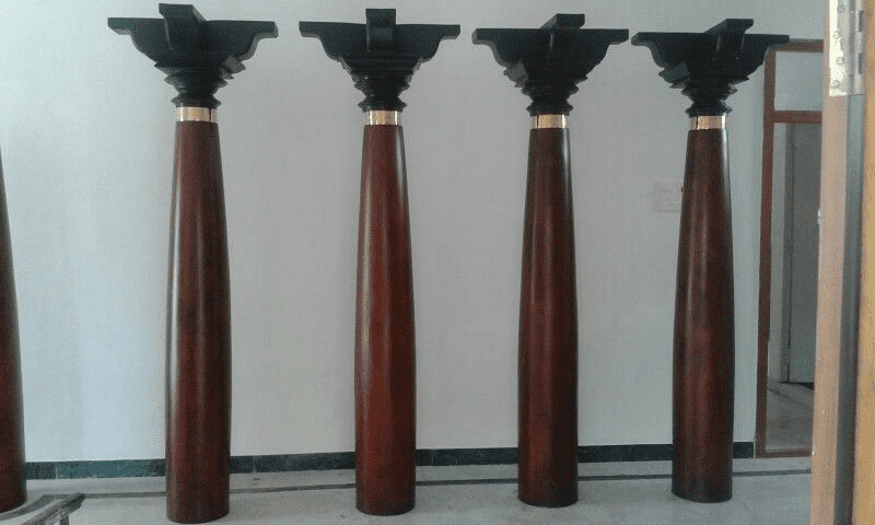 Chettinad Stone Pillars